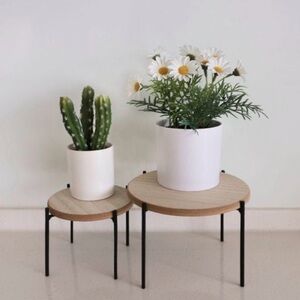 Risers Decor Stands - Metal Legs with Wood Top - Target Bullseye's Playground